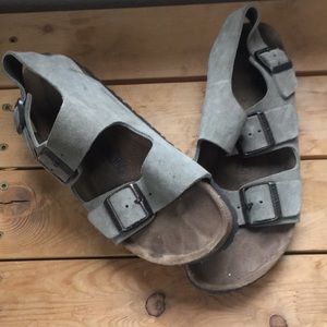 Comfortable and barely worn sandals. One blemish